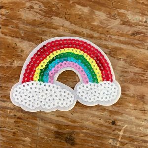 Sequence rainbow iron on patch